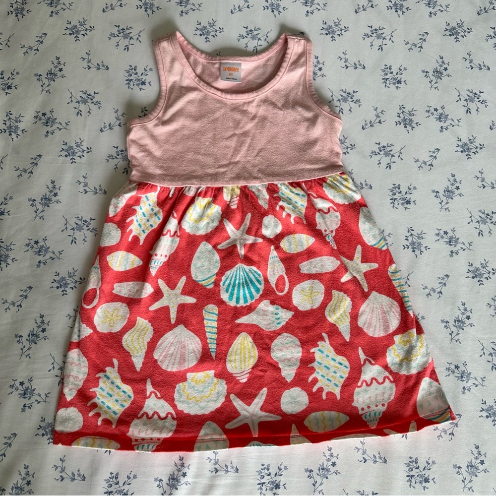 Gymboree Light Pink Toddler Summer Seashells Dress 2T